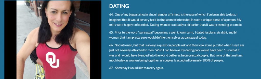 Starling claims to date lesbians and to find dating easy
